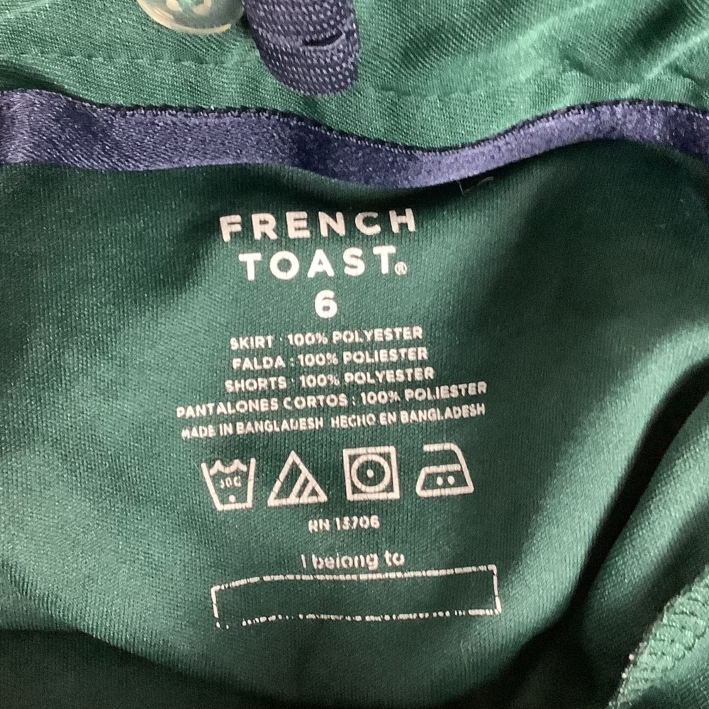 2 Pcs French Toast Skirt Girls 6 Green Uniform Pleated Skort School Preppy - Picture 16 of 16